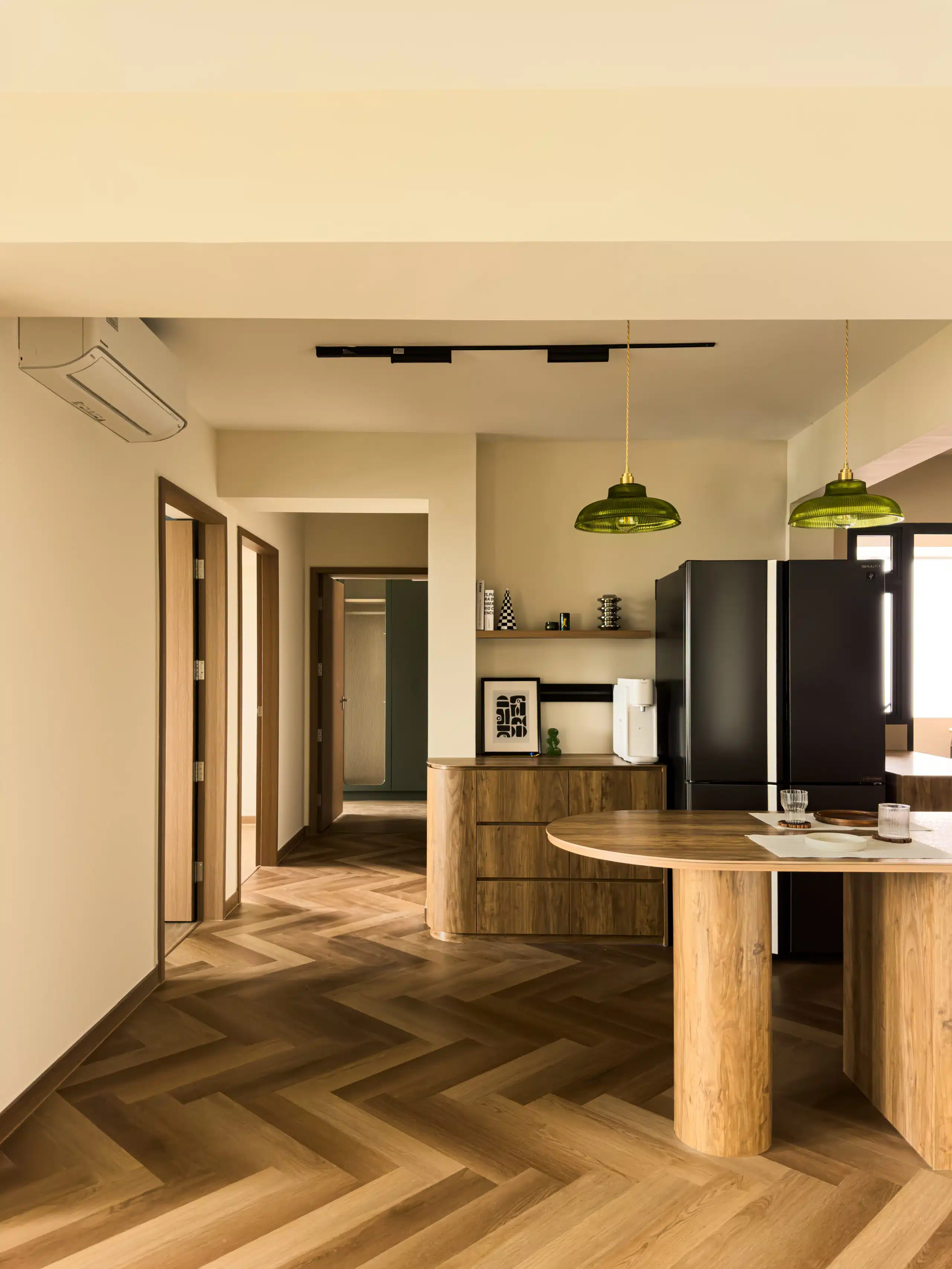Mid century retro pantry area